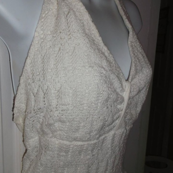 Marilyn Monroe Style White Flared Halter Dress XL - Picture 6 of 6